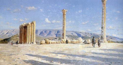 Athenian_Ruins Poster Canvas Print Art Painting Decor Reprint wall A0 A1 A2 A3 A
