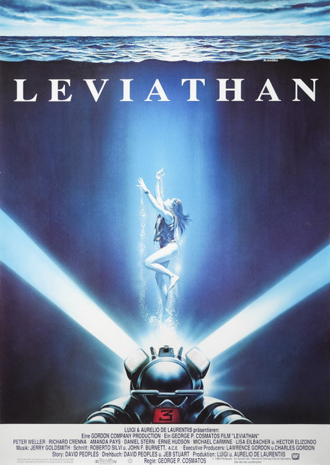 Leviathan (1989)_2 Poster Canvas Movie Film Print A0 A1 A2 A3 A4 A5 A6 Art Wall