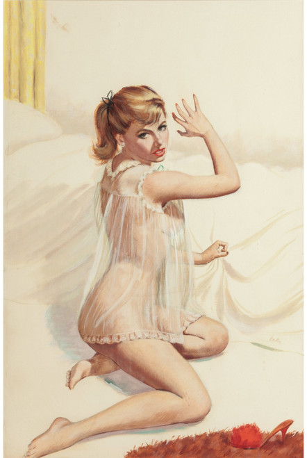 PinUp Girl - HARRY BARTON Manhandled 1964 Poster Canvas Movie Film Print A0 A1