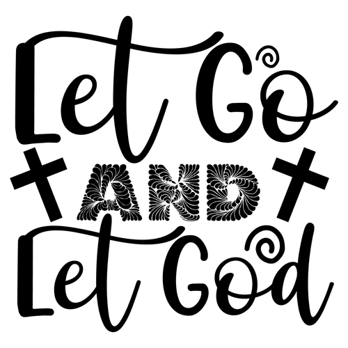 Let Go and Let God-01 (2) Poster Canvas Movie Film Print A0 A1 A2 A3 A4 A5 A6 Ar