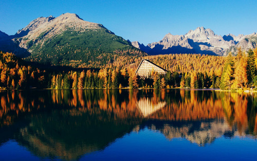 Lake at Mountains - Poster (A0-A4) Film Movie Picture Wall Decor Actor