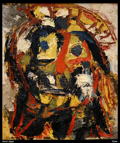 karel-appel---clown--jpb_15705012266_o(1) Poster Canvas Movie Film Print A0 A1 A