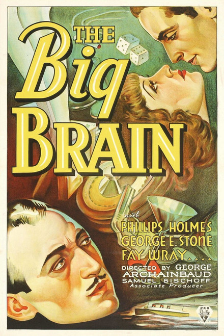 The Big Brain (1933)_0 Poster Canvas Movie Film Print A0 A1 A2 A3 A4 A5 A6 Art W