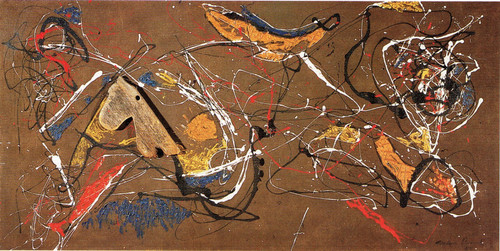 The wooden horse nr.10a-Pollock 1948 Poster Canvas Movie Film Print A0 A1 A2 A3