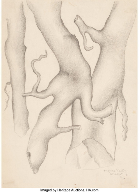 Fernand Léger (1881-1955). Troncs d'arbres, 1931. Poster Canvas Movie Film Print