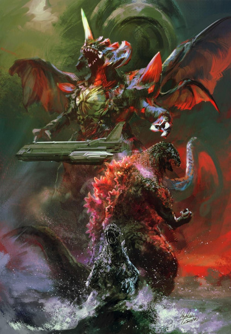 godzilla and destroyah 3 Poster Canvas Movie Film Print A0 A1 A2 A3 A4 A5 A6 Art