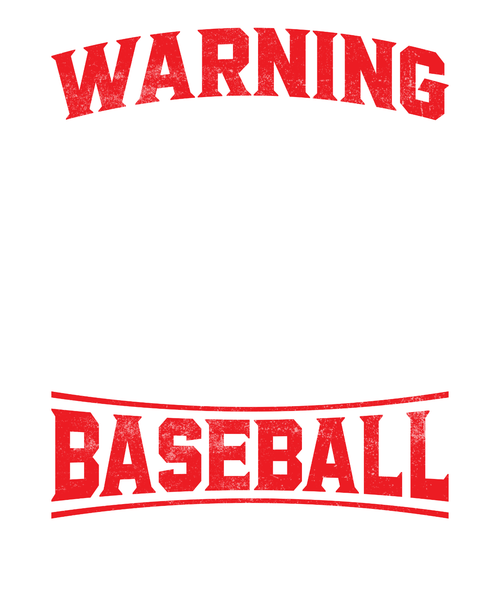 26. Warning I May Start Talking About Baseball Poster Canvas Movie Film Print A0