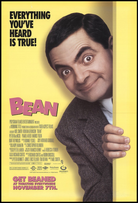 Bean (1997)_4 Movie Film Poster Canvas iconic design