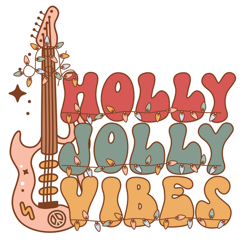 Holly jolly vibes-01 Poster Canvas Movie Film Print A0 A1 A2 A3 A4 A5 A6 Art Wal