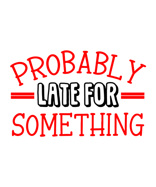 Probably late for something-01 (31) Poster Canvas Movie Film Print A0 A1 A2 A3 A