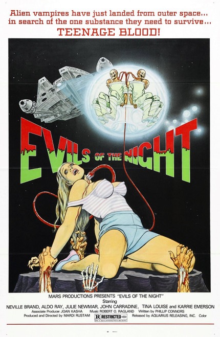 Evils Of The Night 01 Poster Canvas Movie Film Print A0 A1 A2 A3 A4 A5 A6 Art Wa