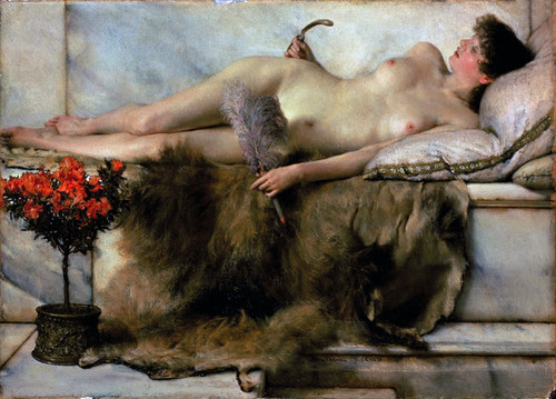 Tepidarium_Lawrence_Alma-Tadema_(1836-1912) Poster Canvas Movie Film Print A0 A1