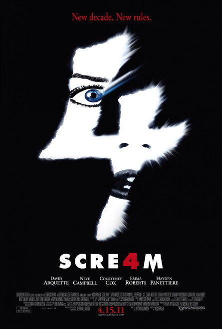 Scream 4 (2011)_2 Poster Canvas Movie Film Print A0 A1 A2 A3 A4 A5 A6 Art Wall D