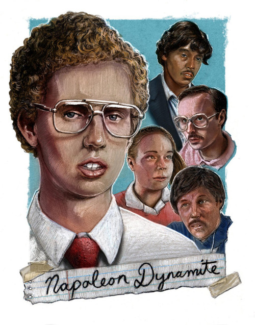 napoleon dynamite 5 Poster Canvas Movie Film Print A0 A1 A2 A3 A4 A5 A6 Art Wall