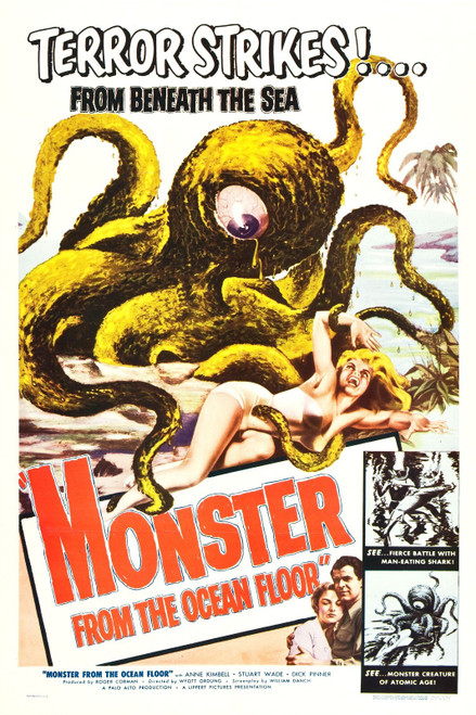 Monster from the Ocean Floor (1954)_1 Poster Canvas Movie Film Print A0 A1 A2 A3