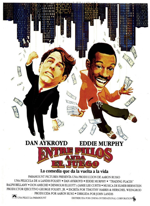 Trading Places (1983)_4 Poster Canvas Movie Film Print A0 A1 A2 A3 A4 A5 A6 Art