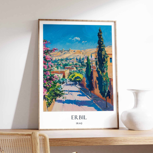 8_Erbil Poster, Iraq Poster, Kurdistan poster, Middle East Poster, Ancient City