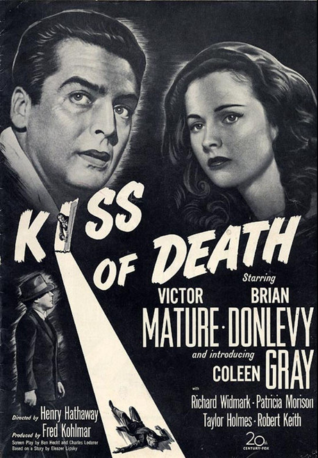 Kiss of Death (1947)_2 Poster Canvas Movie Film Print A0 A1 A2 A3 A4 A5 A6 Art W