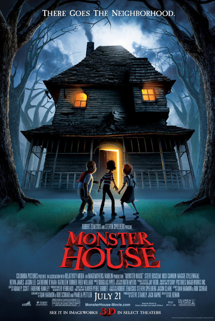 MONSTER HOUSE (2006) 1 Poster Canvas Movie Film Print A0 A1 A2 A3 A4 A5 A6 Art W