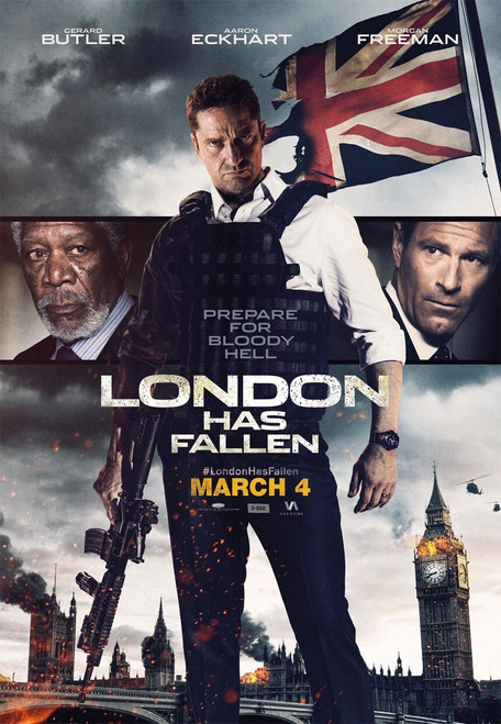 London Has Fallen (2016)_5 Poster Canvas Movie Film Print A0 A1 A2 A3 A4 A5 A6 A