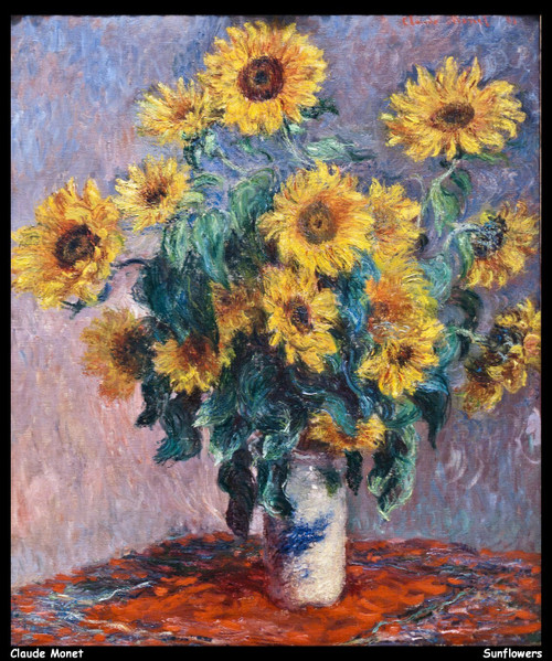 claude-monet---sunflowers_11016187793_o(1) Poster Canvas Movie Film Print A0 A1