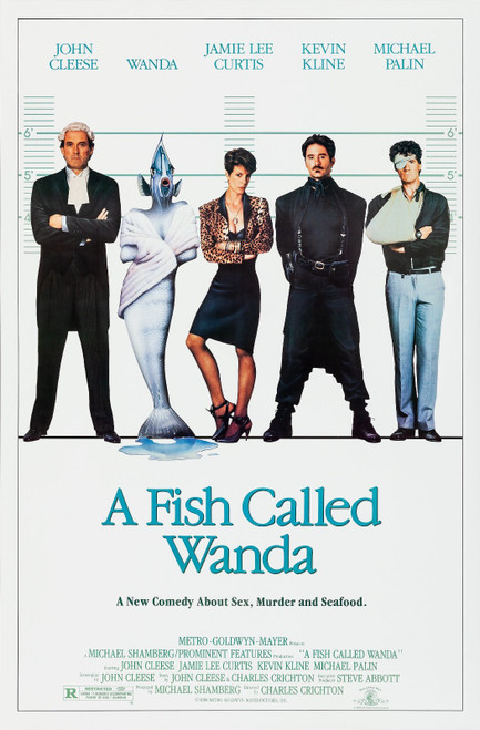 A Fish Called Wanda (1988)_1 Movie Film Poster Canvas iconic design