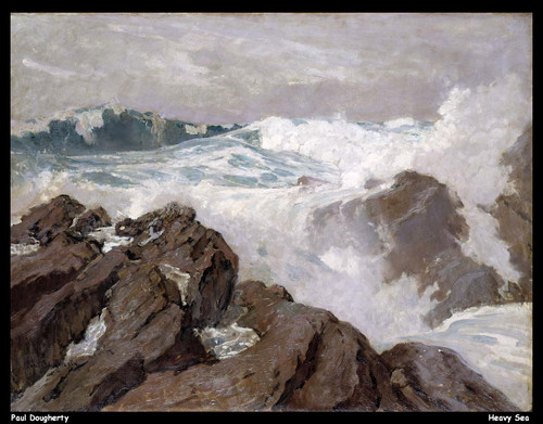 paul-dougherty--heavy-sea_11500649734_o(1) Poster Canvas Movie Film Print A0 A1