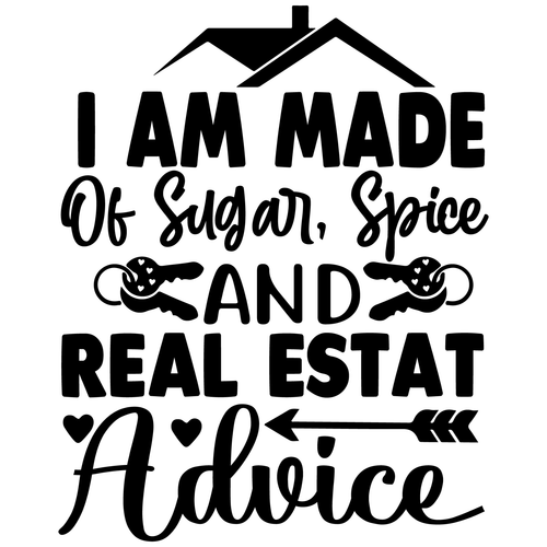 I Am Made of Sugar, Spice and Real Estat advice-01 Poster Canvas Movie Film Prin