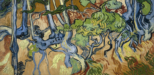 vincent-van-gogh-tree-roots-1890 Poster Canvas Movie Film Print A0 A1 A2 A3 A4 A
