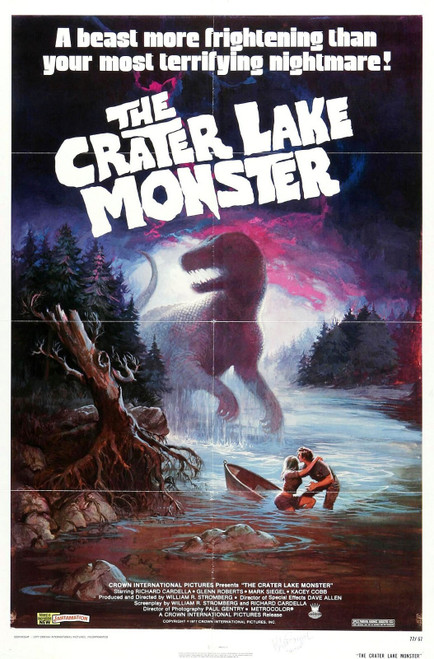 Crater Lake Monster 01 Poster Canvas Print Art Painting Decor Reprint wall A0 A1