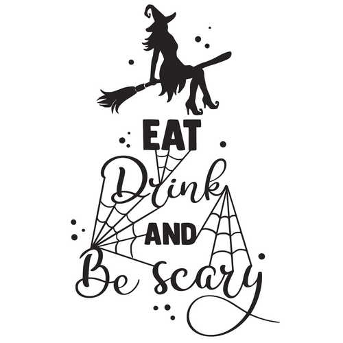 eat drink and be scary (2) Poster Canvas Movie Film Print A0 A1 A2 A3 A4 A5 A6 A