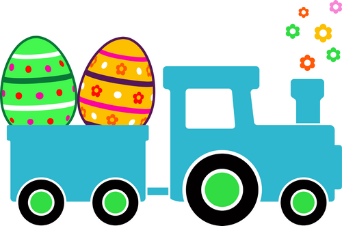 Easter train Poster Canvas Movie Film Print A0 A1 A2 A3 A4 A5 A6 Art Wall Decora