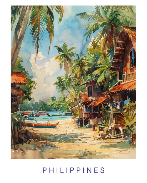 Philippines (5) Poster Canvas Travel Holiday Trip Print Turism A0 A1 A2 A3 A4 A5
