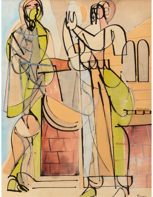 Romare Howard Bearden - Untitled 2 Poster Canvas Movie Film Print A0 A1 A2 A3 A4