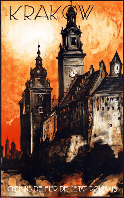 49785631011_NORBLIN, Stefan (1892-1952). Kraków, Chemins de Fer de l'État Polona