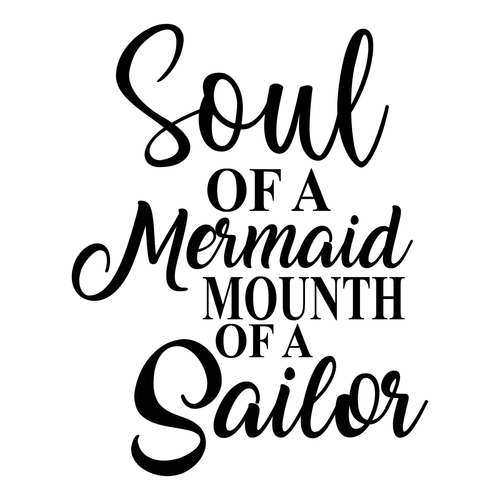 soul of a mermaid mounth of a sailor-01 Poster Canvas Movie Film Print A0 A1 A2