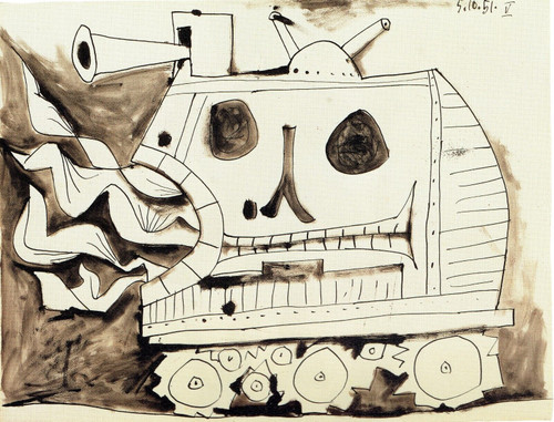 Pablo Picasso - War 05.10.1951 Poster Canvas Movie Film Print A0 A1 A2 A3 A4 A5