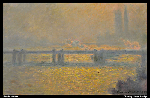 claude-monet---charing-cross-bridge_11016201443_o(1) Poster Canvas Movie Film Pr
