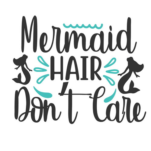 Mermaid Hair Don’t Care-01 Poster Canvas Movie Film Print A0 A1 A2 A3 A4 A5 A6 A