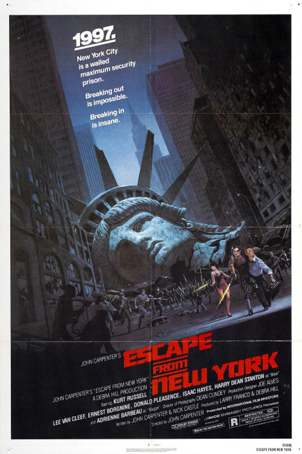 Escape From New York 01 Poster Canvas Movie Film Print A0 A1 A2 A3 A4 A5 A6 Art