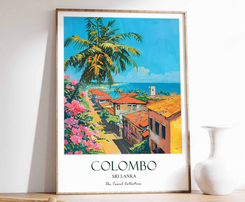 10_Colombo Print, Colombo Travel Poster, Middle East Travel Print, Islamic Decor