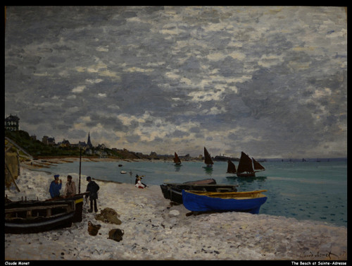claude-monet---the-beach-at-sainte-adresse--jpb_18255329636_o(1) Poster Canvas M