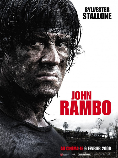 Rambo (2008)_4 Poster Canvas Movie Film Print A0 A1 A2 A3 A4 A5 A6 Art Wall Deco