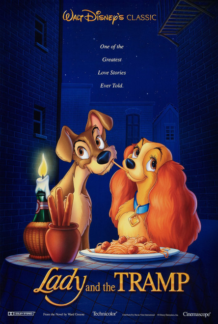 Lady and the Tramp (1955)_7 Poster Canvas Movie Film Print A0 A1 A2 A3 A4 A5 A6