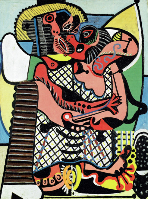 Pablo Picasso - The Kiss 1923 Poster Canvas Movie Film Print A0 A1 A2 A3 A4 A5 A