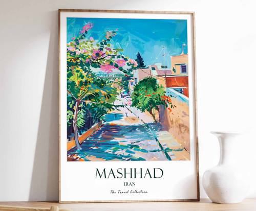 1_Mashhad Print, Mashhad Travel Poster, Middle East Travel Print, Islamic Decor,