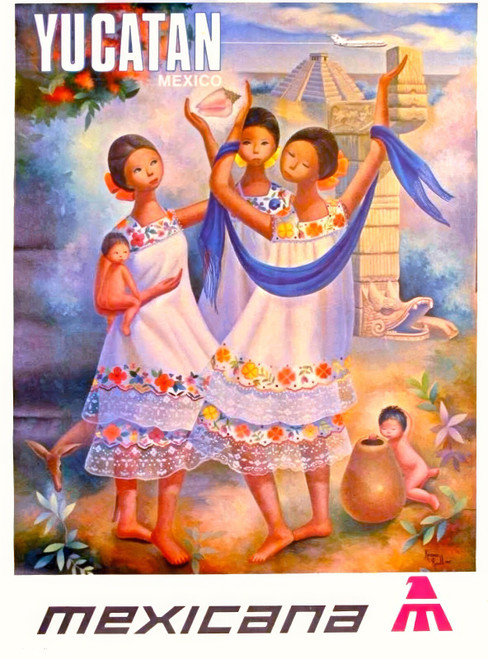 50368308842_RAULL, Regina. Yucatán, México, Mexicana Airlines, c. 1960s.-artofun