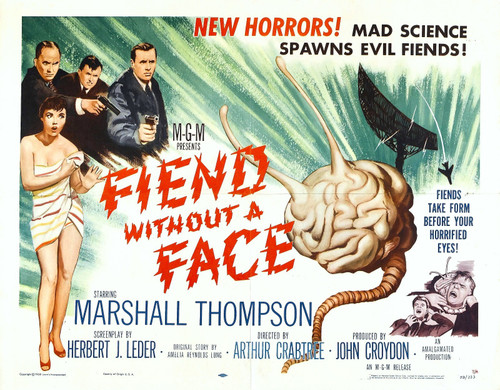 Fiend Without Face 02 Poster Canvas Movie Film Print A0 A1 A2 A3 A4 A5 A6 Art Wa