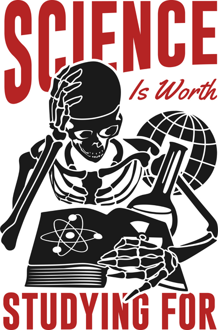 Science is Worth Studying For Poster Canvas Movie Film Print A0 A1 A2 A3 A4 A5 A