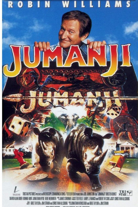 JUMANJI (1995) 2 Poster Canvas Movie Film Print A0 A1 A2 A3 A4 A5 A6 Art Wall De